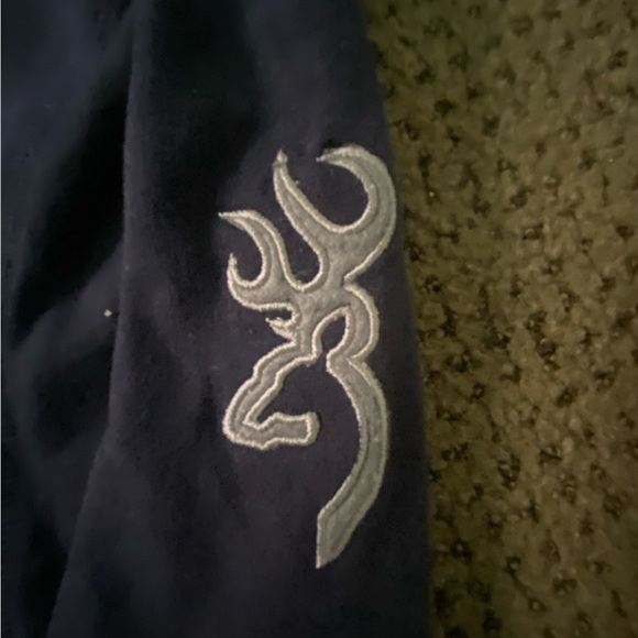 Dark navy Browning hoodie - Picture 8 of 9